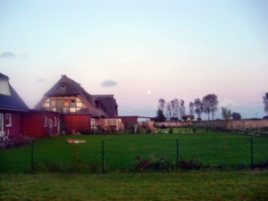 Mond über der Landschaft